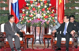 Chủ tịch nước Trương Tấn Sang tiếp Phó Chủ tịch Quốc hội Lào 